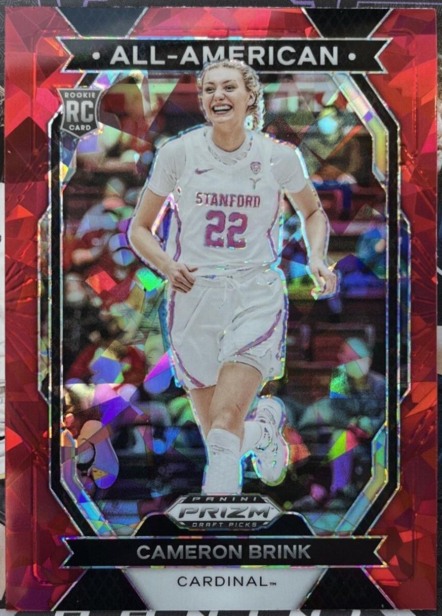2024 Panini Prizm Draft Picks All-American Cameron Brink [Red Ice] #10 card