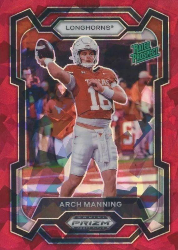 2024 Panini Prizm Draft Picks Arch Manning [Red Ice] #192 card