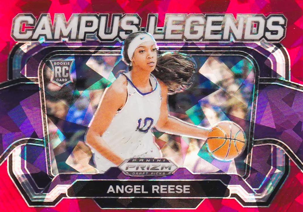 2024 Panini Prizm Draft Picks Campus Legends Angel Reese [Red Ice] #4 card