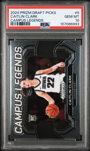 2024 Panini Prizm Draft Picks Campus Legends Caitlin Clark #5 card