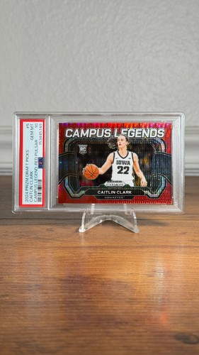 2024 Panini Prizm Draft Picks Campus Legends Caitlin Clark [Red Pulsar] #5 card
