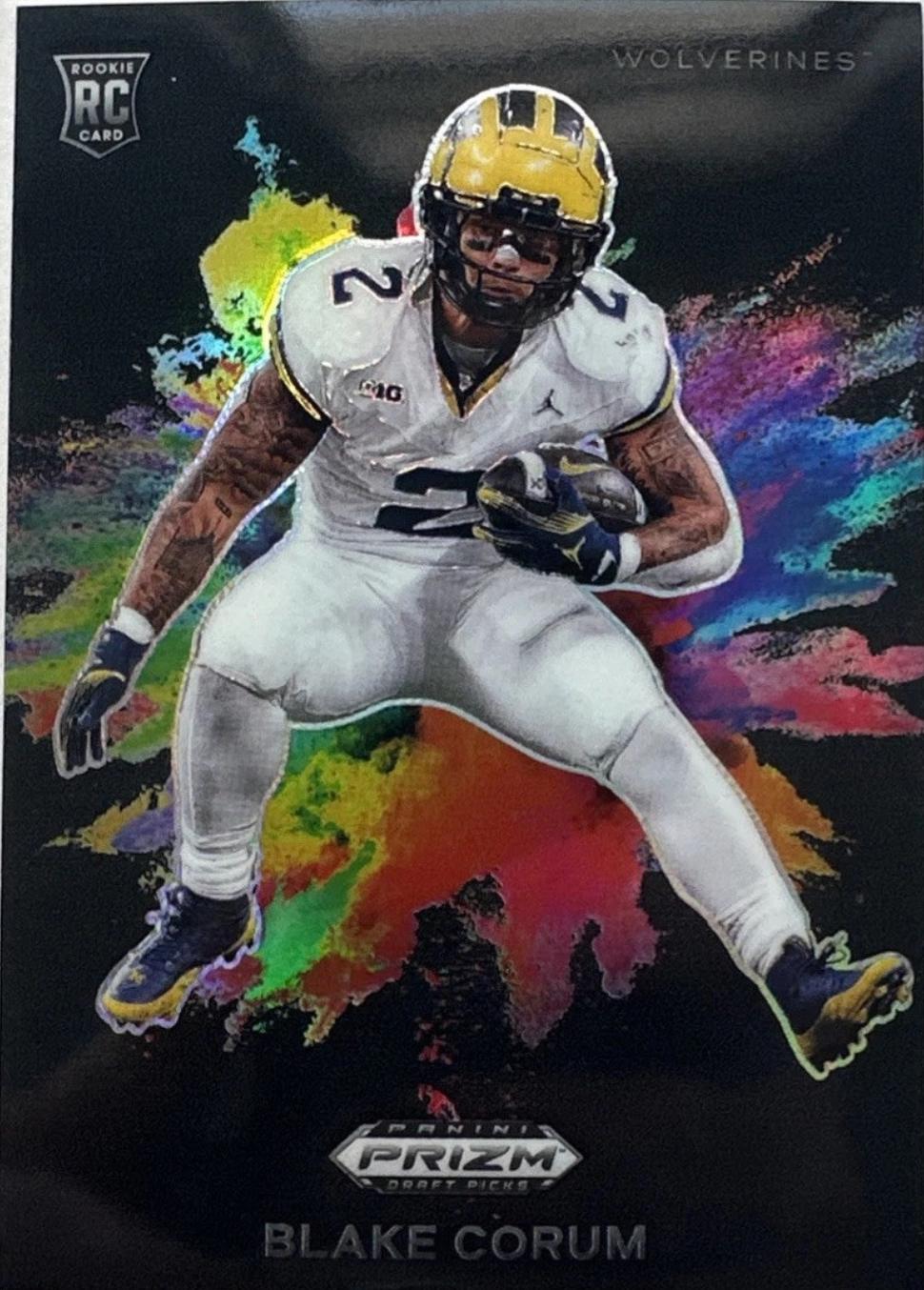 2024 Panini Prizm Draft Picks Color Blast Blake Corum [Black] #CB-20 card