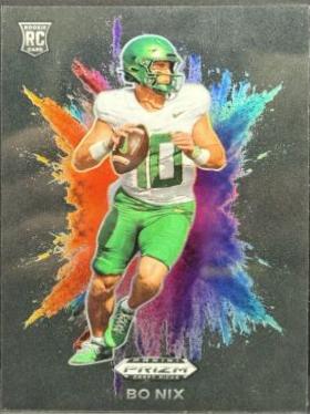 2024 Panini Prizm Draft Picks Color Blast Bo Nix [Black] #CB-3 card
