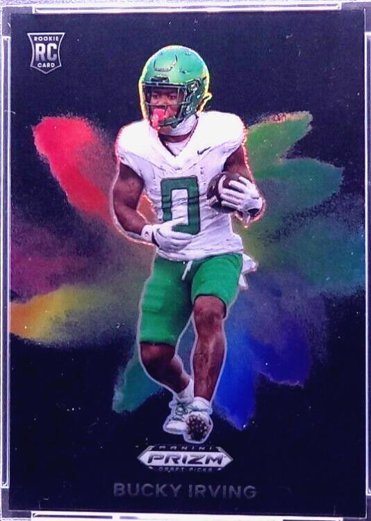 2024 Panini Prizm Draft Picks Color Blast Bucky Irving [Black] #CB-23 card