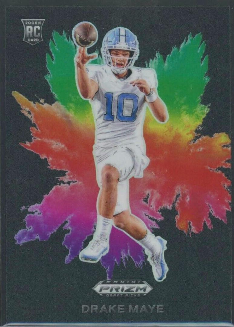 2024 Panini Prizm Draft Picks Color Blast Drake Maye [Black] #CB-4 card