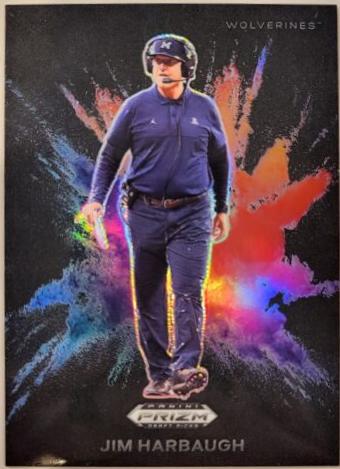 2024 Panini Prizm Draft Picks Color Blast Jim Harbaugh [Black] #CB-16 card
