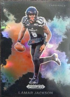 2024 Panini Prizm Draft Picks Color Blast Lamar Jackson [Black] #CB-30 card
