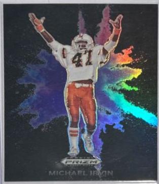 2024 Panini Prizm Draft Picks Color Blast Michael Irvin [Black] #CB-26 card