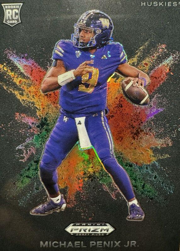 2024 Panini Prizm Draft Picks Color Blast Michael Penix Jr. [Black] #CB-2 card