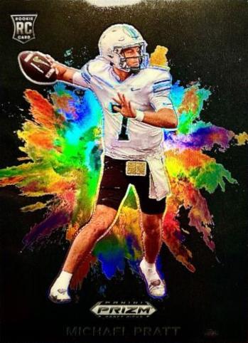2024 Panini Prizm Draft Picks Color Blast Michael Pratt [Black] #CB-8 card