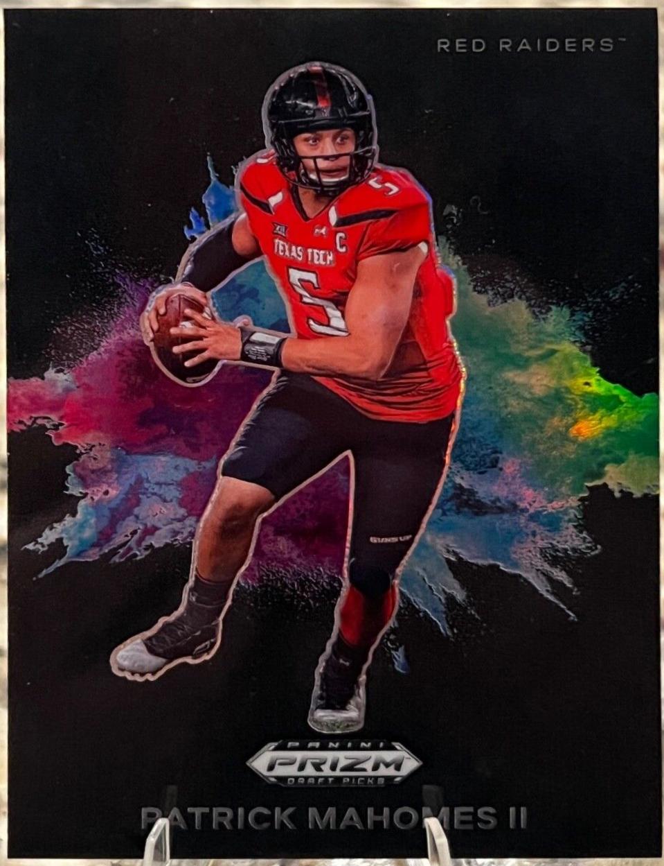 2024 Panini Prizm Draft Picks Color Blast Patrick Mahomes II [Black] #CB-29 card