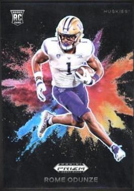 2024 Panini Prizm Draft Picks Color Blast Rome Odunze [Black] #CB-12 card