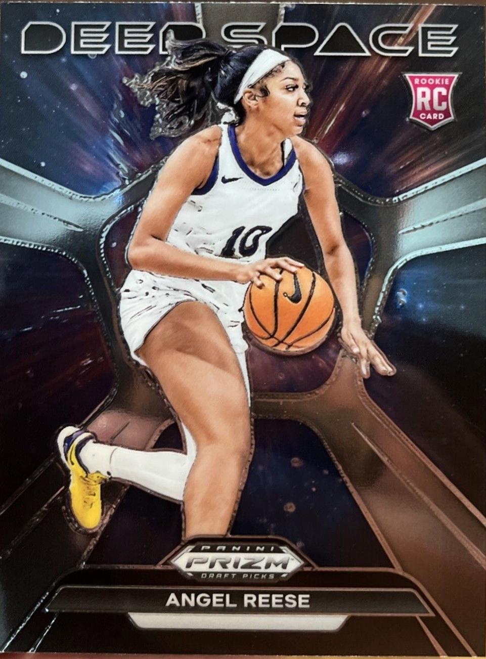 2024 Panini Prizm Draft Picks Deep Space Angel Reese #13 card