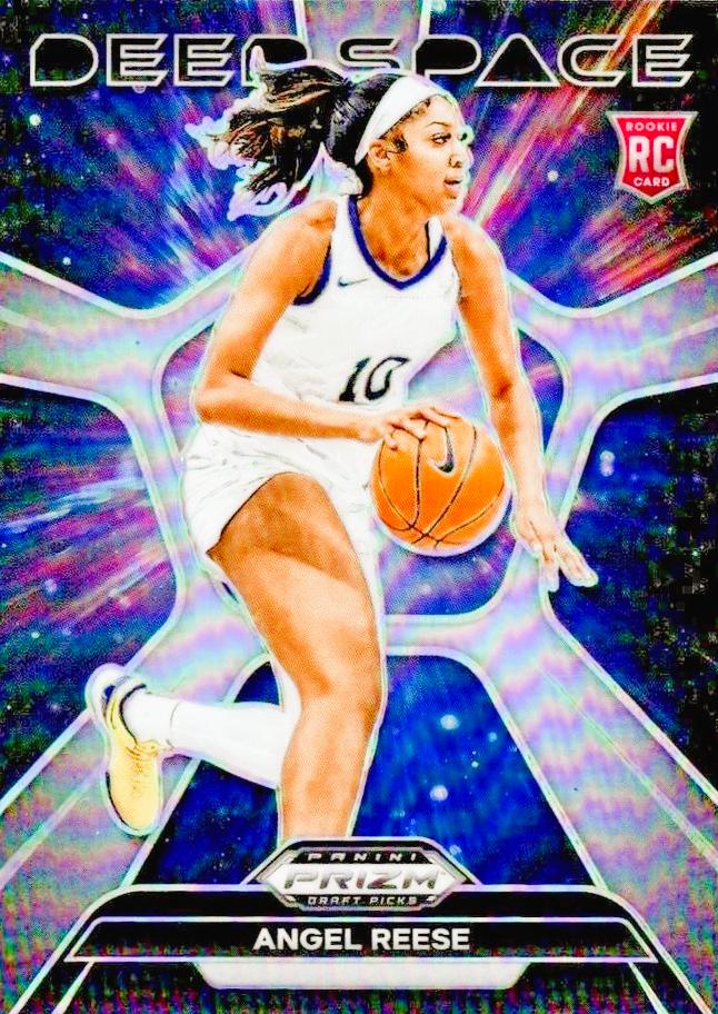 2024 Panini Prizm Draft Picks Deep Space Angel Reese [Silver] #13 card