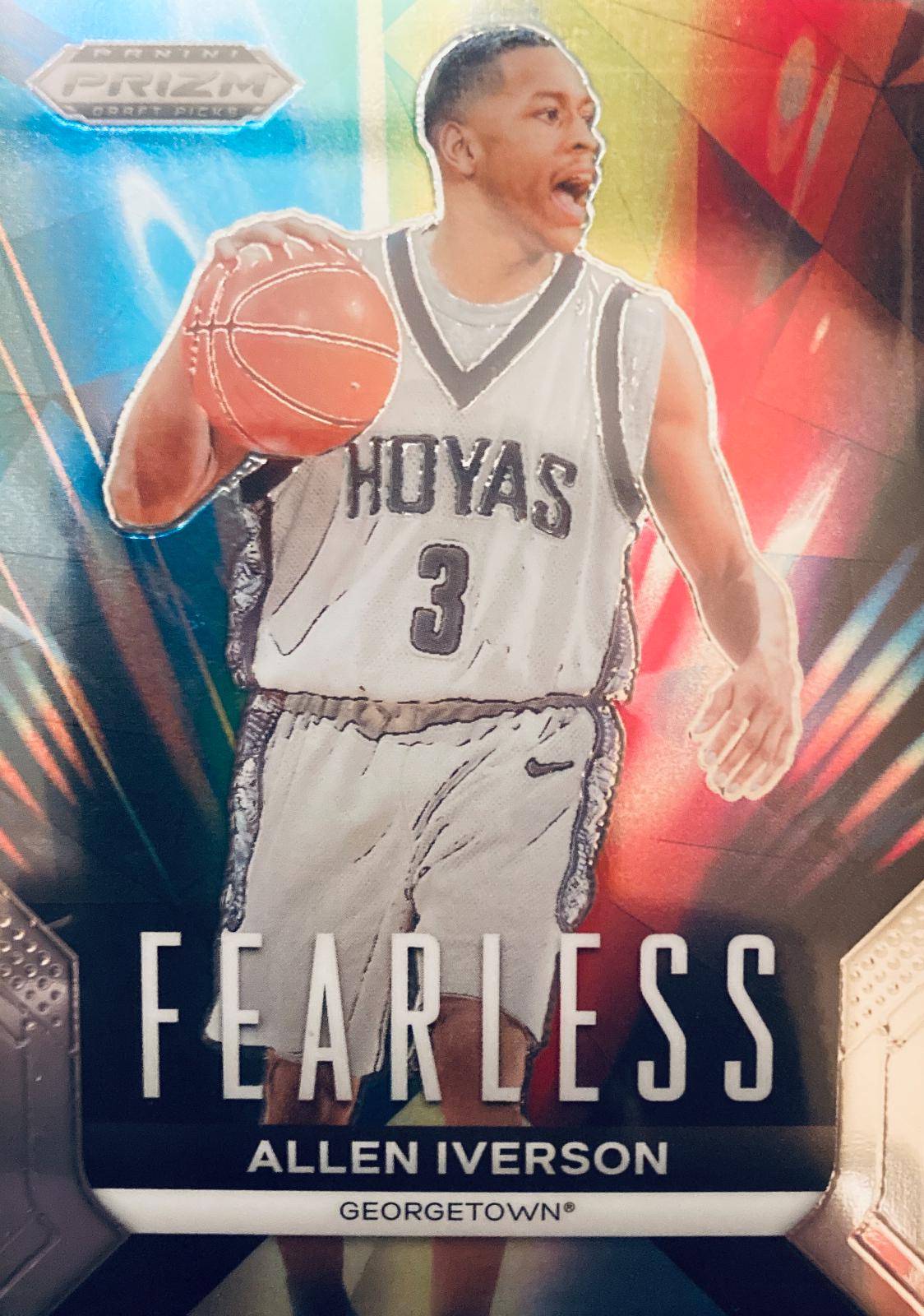 2024 Panini Prizm Draft Picks Fearless Allen Iverson #17 card