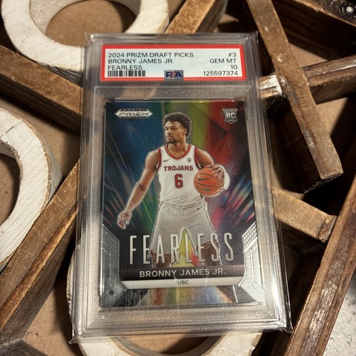 2024 Panini Prizm Draft Picks Fearless Bronny James Jr. #3 card
