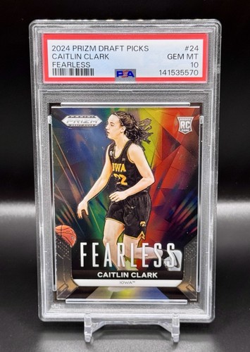 2024 Panini Prizm Draft Picks Fearless Caitlin Clark #24 card