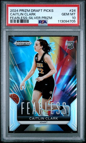 2024 Panini Prizm Draft Picks Fearless Caitlin Clark [Silver] #24 card