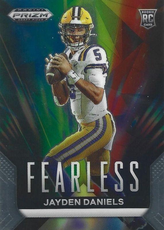 2024 Panini Prizm Draft Picks Fearless Jayden Daniels #F-JD card