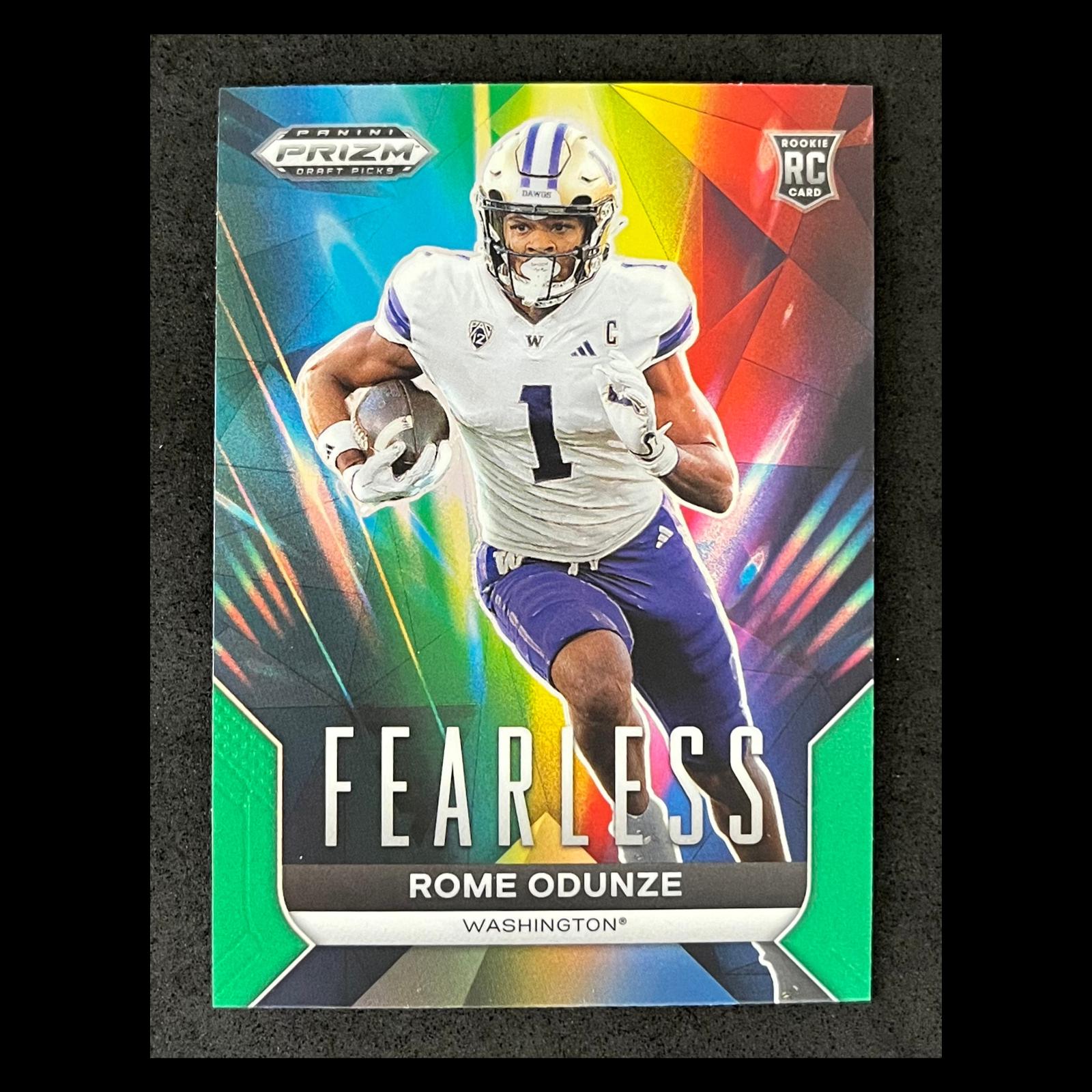 2024 Panini Prizm Draft Picks Fearless Rome Odunze [Green] #F-RO card