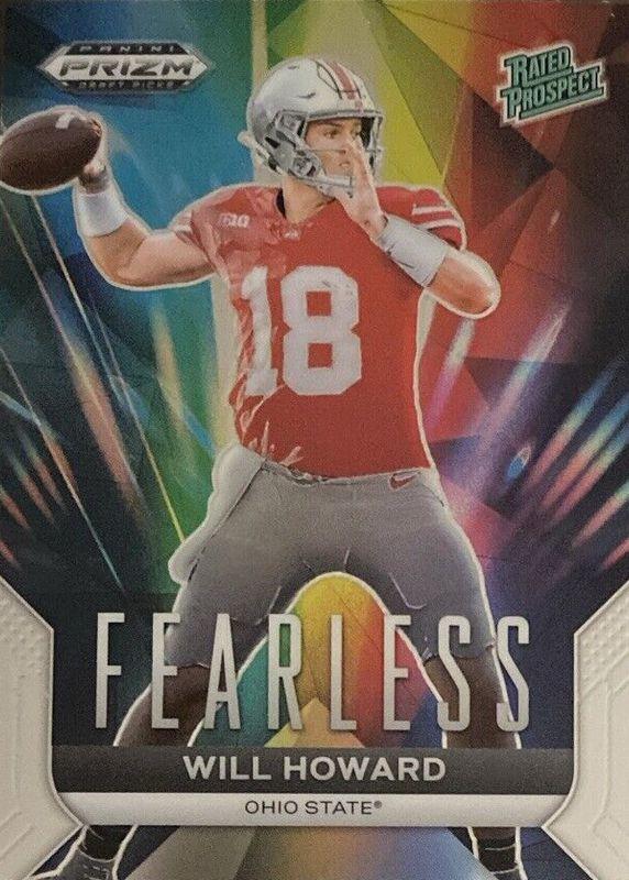2024 Panini Prizm Draft Picks Fearless Will Howard #F-WH card