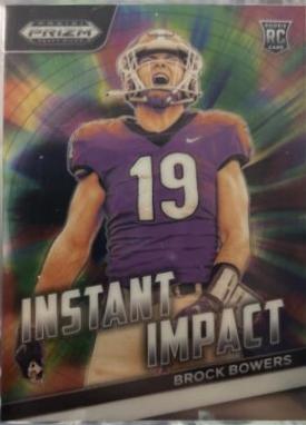 2024 Panini Prizm Draft Picks Instant Impact Brock Bowers #II-BB card