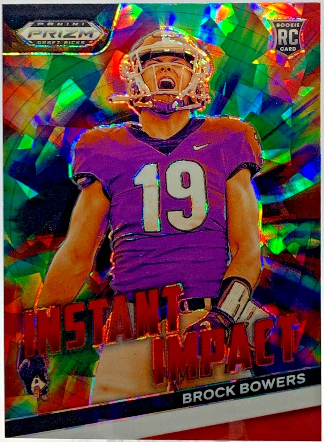 2024 Panini Prizm Draft Picks Instant Impact Brock Bowers [Red Ice] #II-BB card