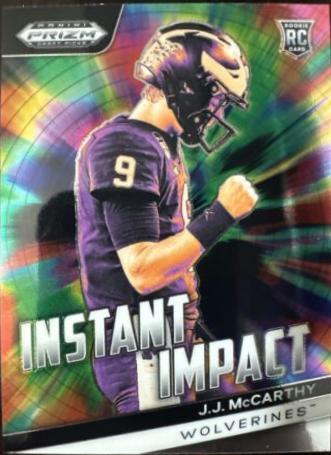 2024 Panini Prizm Draft Picks Instant Impact J.J. McCarthy #II-JJM card