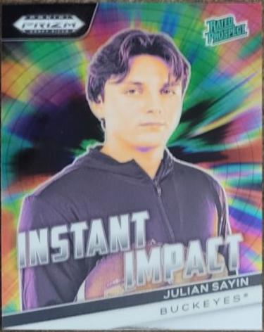 2024 Panini Prizm Draft Picks Instant Impact Julian Sayin #II-JS card