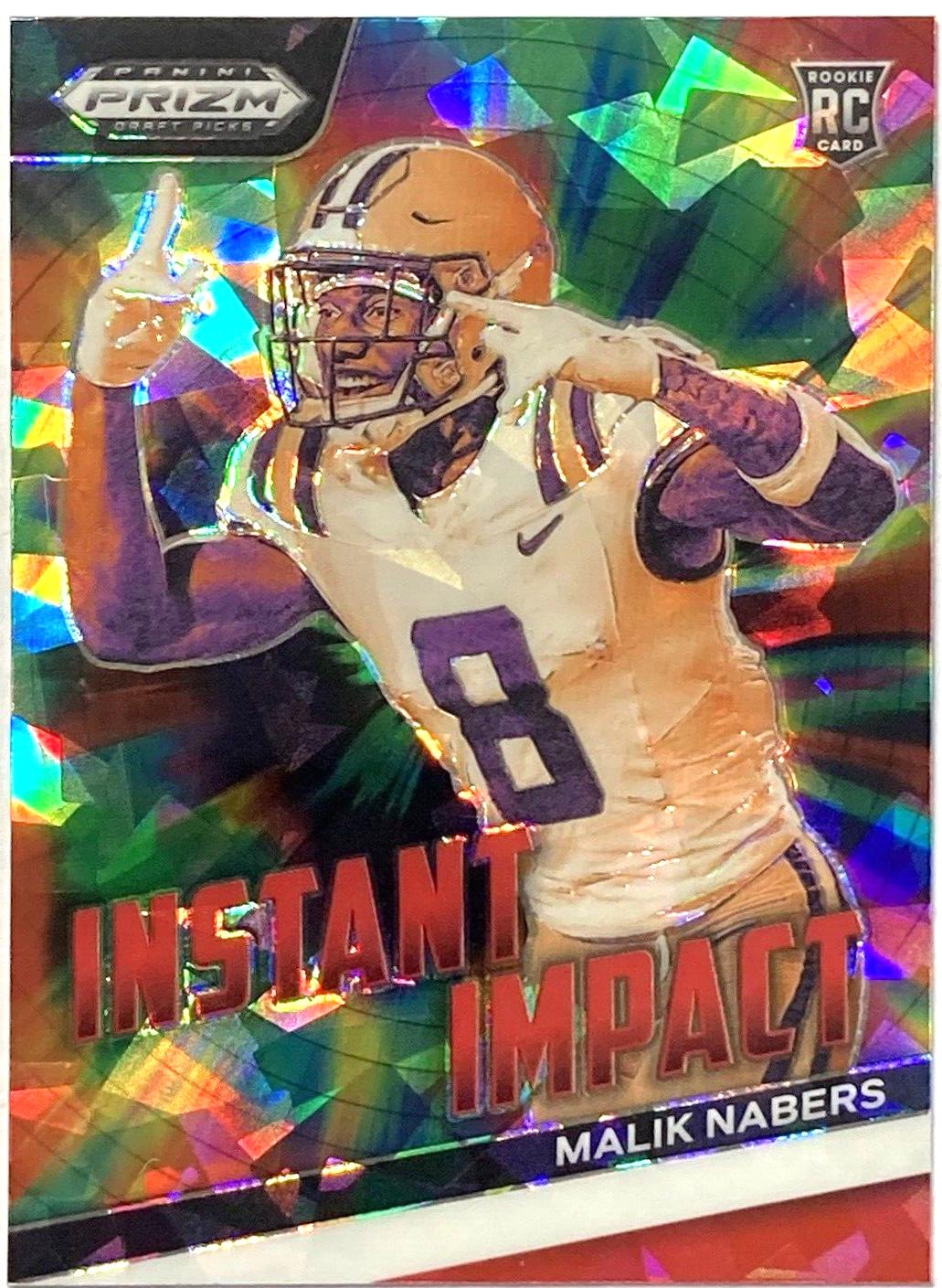 2024 Panini Prizm Draft Picks Instant Impact Malik Nabers [Red Ice] #II-MN card