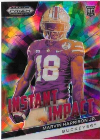 2024 Panini Prizm Draft Picks Instant Impact Marvin Harrison Jr. [Red Ice] #II-MHJ card