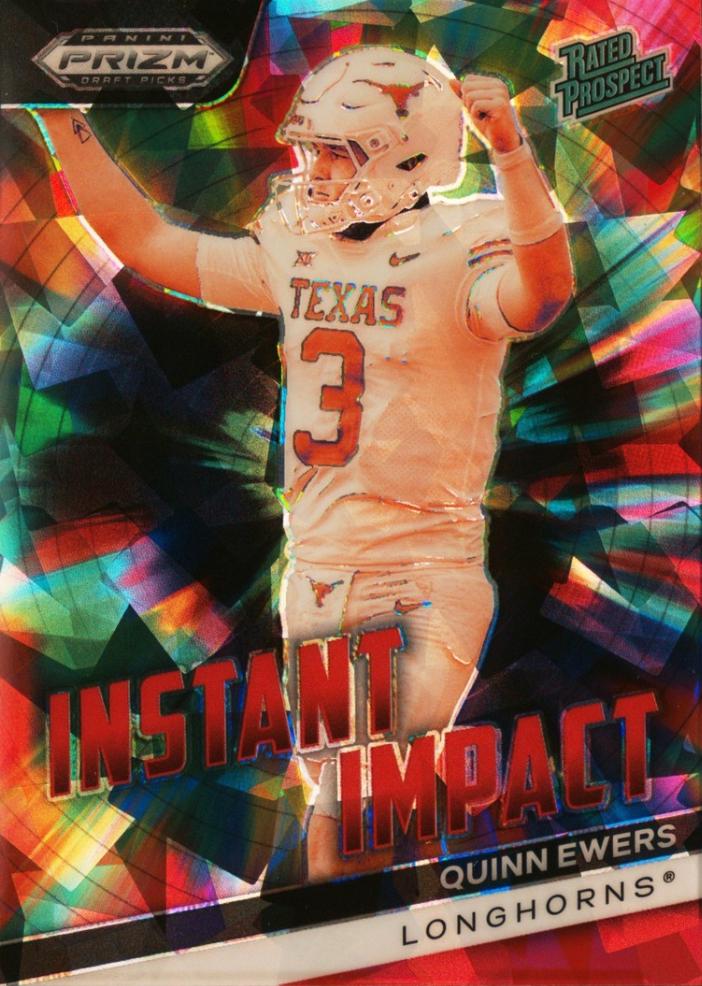 2024 Panini Prizm Draft Picks Instant Impact Quinn Ewers [Red Ice] #II-QE card