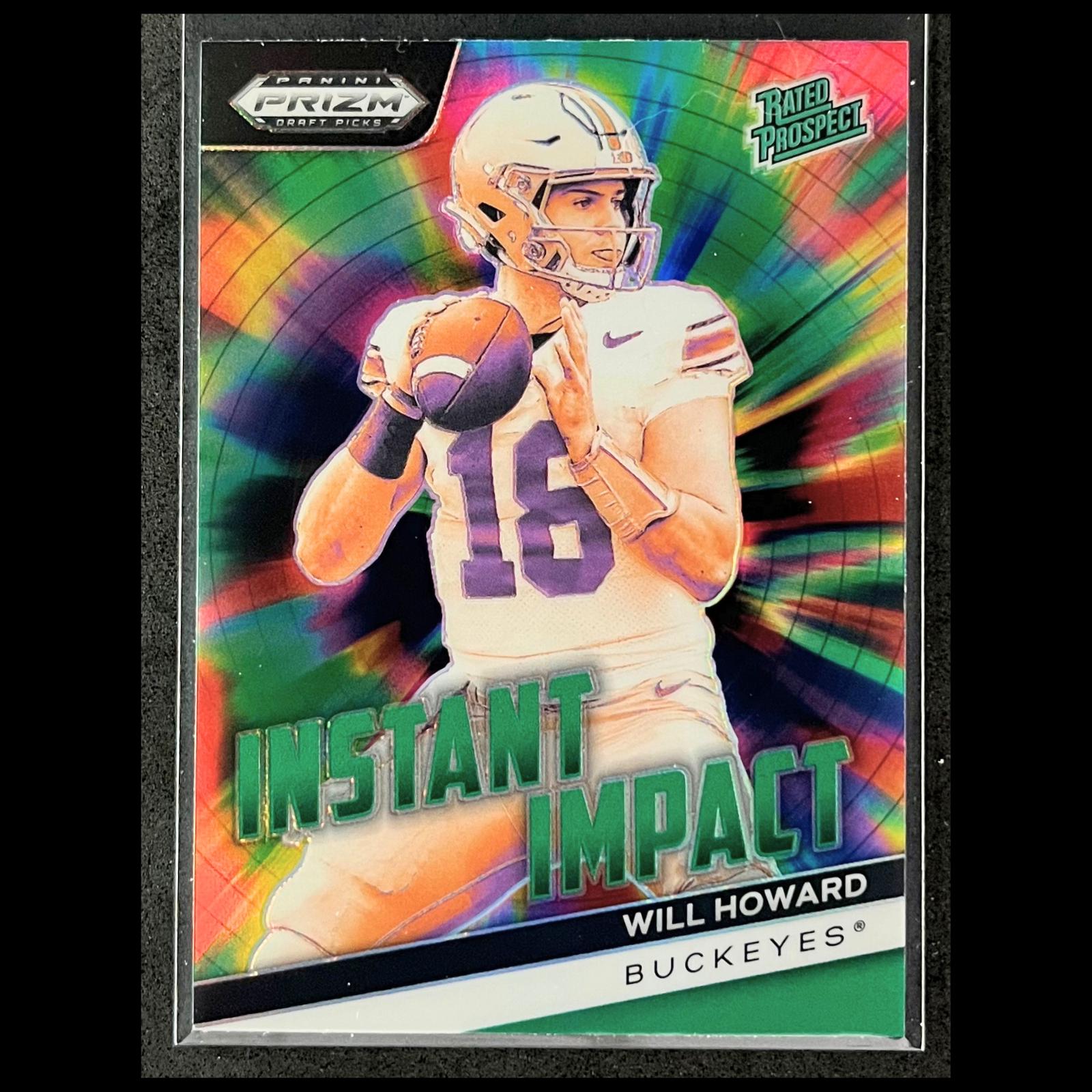 2024 Panini Prizm Draft Picks Instant Impact Will Howard [Green] #II-WH card