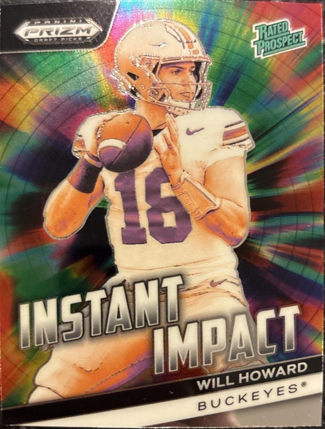 2024 Panini Prizm Draft Picks Instant Impact Will Howard #II-WH card