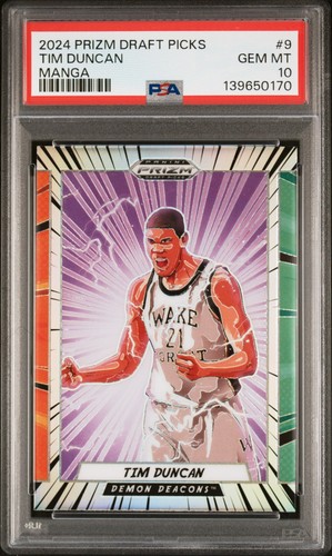 2024 Panini Prizm Draft Picks Manga Tim Duncan #9 card