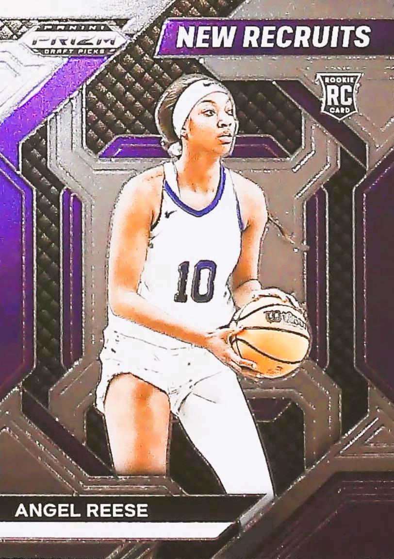 2024 Panini Prizm Draft Picks New Recruits Angel Reese #24 card