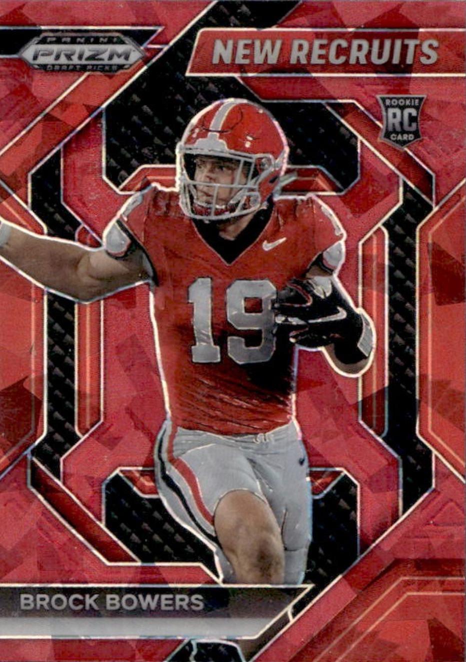 2024 Panini Prizm Draft Picks New Recruits Brock Bowers [Red Ice] #NR-BBS card