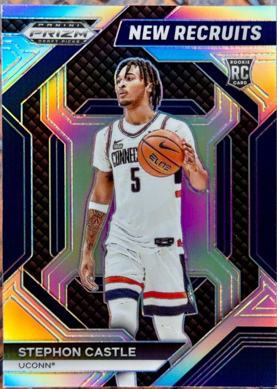 2024 Panini Prizm Draft Picks New Recruits Stephon Castle [Silver] #6 card