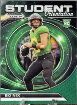 2024 Panini Prizm Draft Picks Student Orientation Bo Nix [Green] #SO-BN card