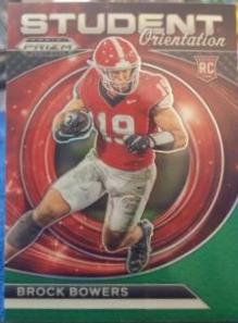 2024 Panini Prizm Draft Picks Student Orientation Brock Bowers [Green] #SO-BB card