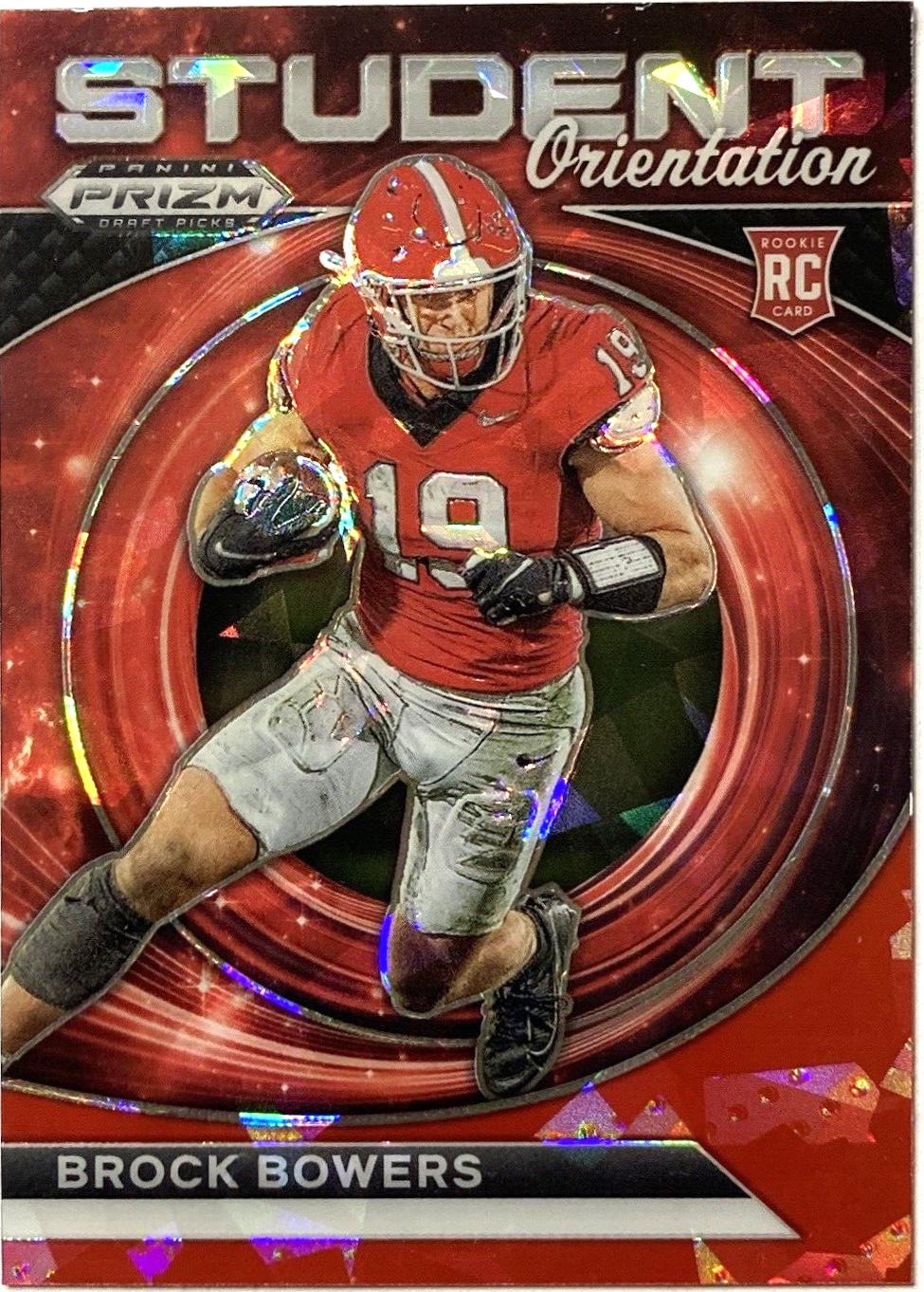 2024 Panini Prizm Draft Picks Student Orientation Brock Bowers [Red Ice] #SO-BB card