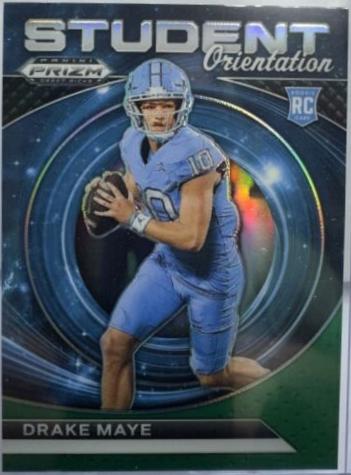 2024 Panini Prizm Draft Picks Student Orientation Drake Maye [Green] #SO-DM card