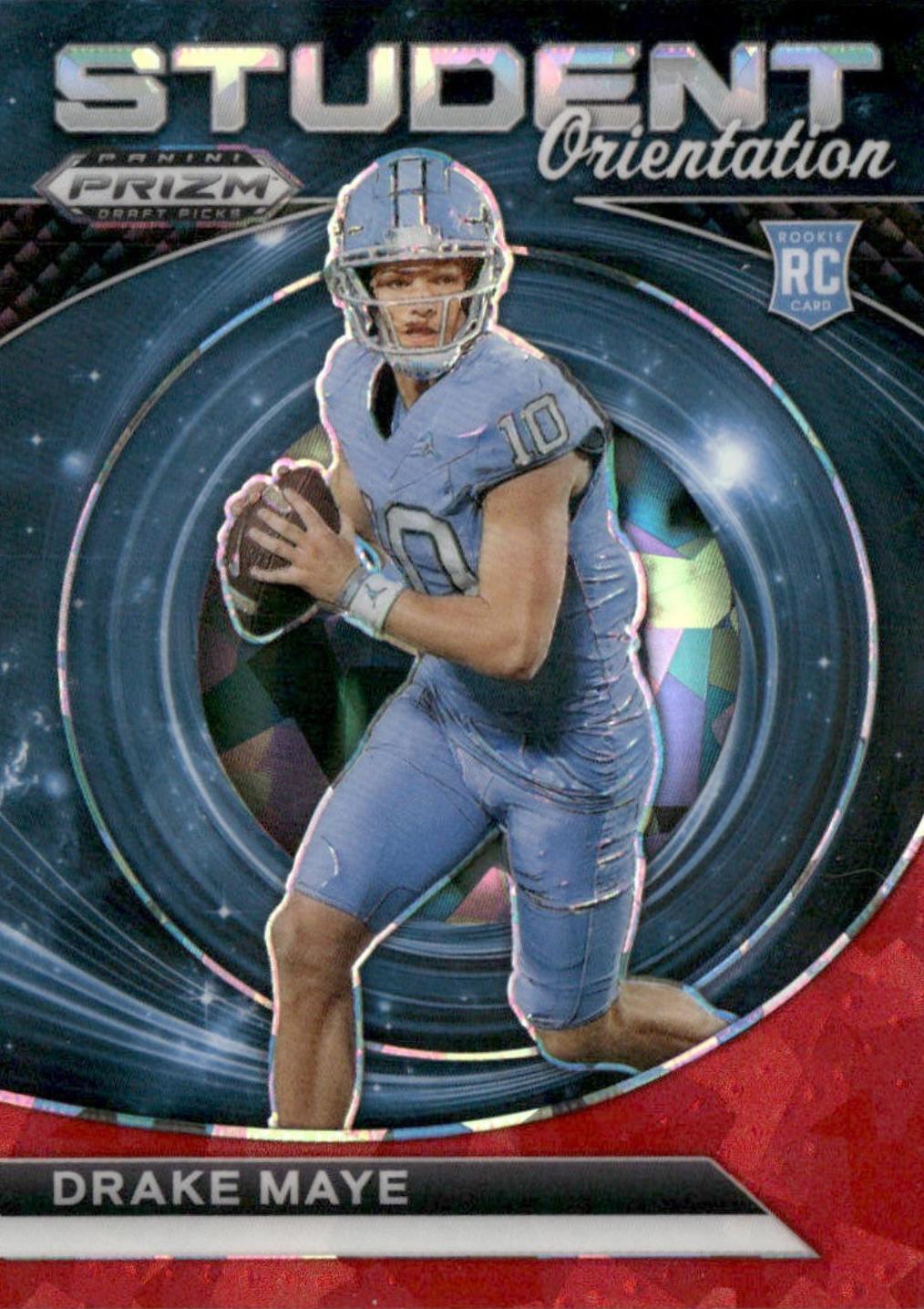 2024 Panini Prizm Draft Picks Student Orientation Drake Maye [Red Ice] #SO-DM card