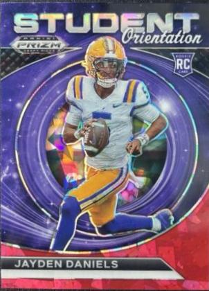 2024 Panini Prizm Draft Picks Student Orientation Jayden Daniels [Red Ice] #SO-JD card