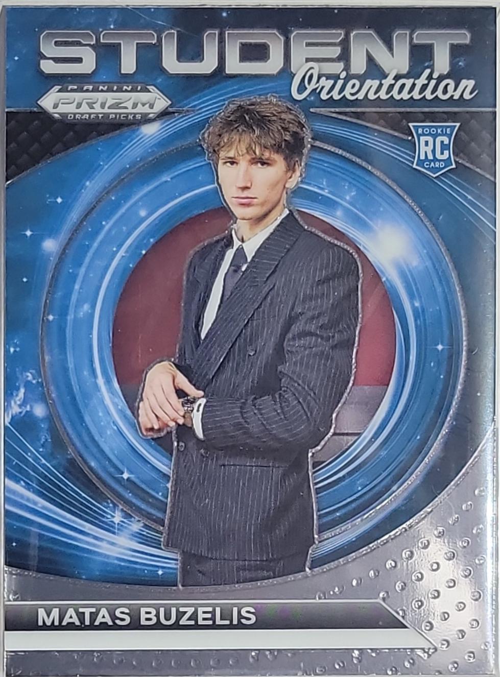 2024 Panini Prizm Draft Picks Student Orientation Matas Buzelis #9 card