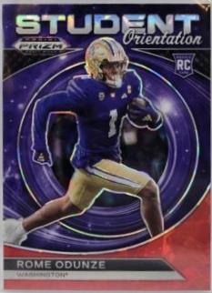 2024 Panini Prizm Draft Picks Student Orientation Rome Odunze [Red Ice] #SO-RO card