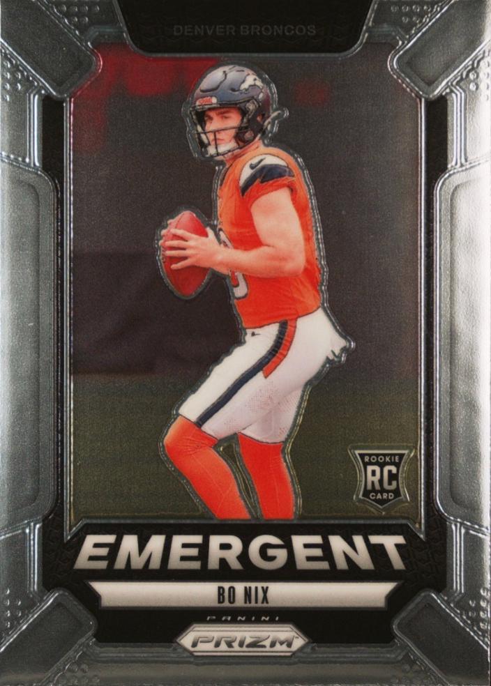 2024 Panini Prizm Emergent Bo Nix #3 card