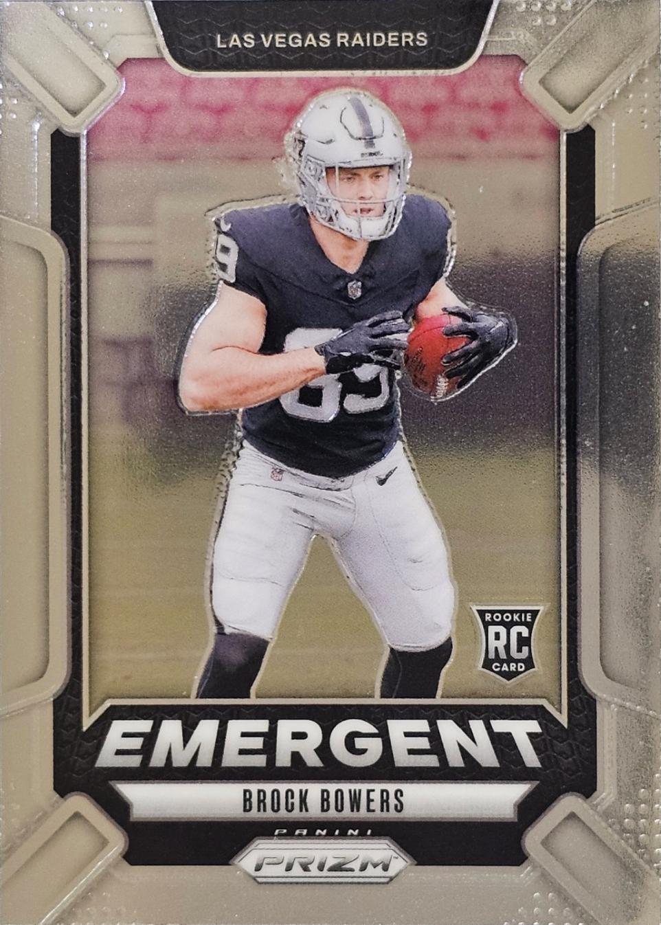2024 Panini Prizm Emergent Brock Bowers #8 card