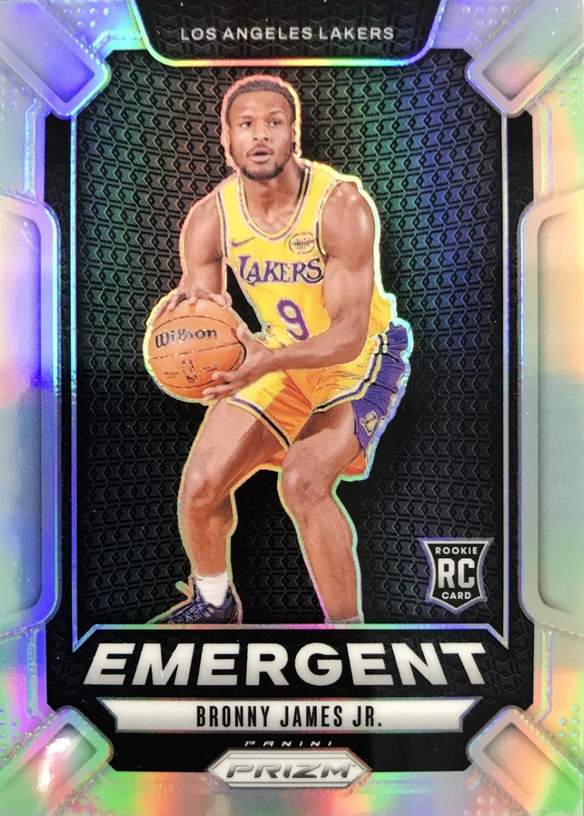 2024 Panini Prizm Emergent Bronny James Jr. [Silver] #8 card