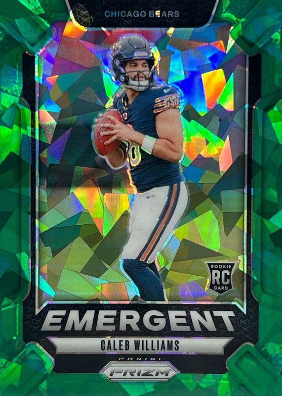 2024 Panini Prizm Emergent Caleb Williams [Green Ice] #1 card
